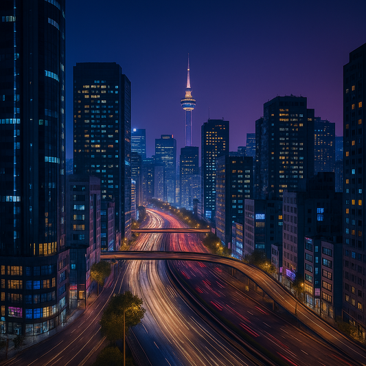 Paveikslas ant drobės - Nakties ritmu