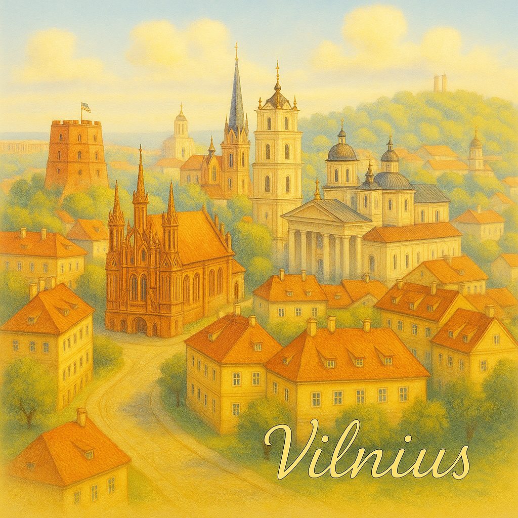 Paveikslas ant drobės - Vilnius