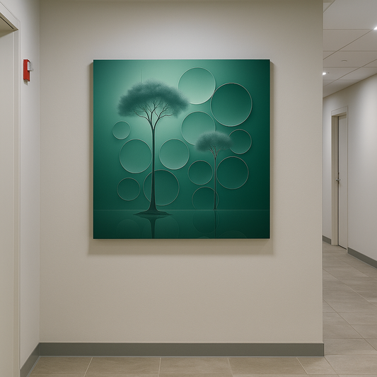 Paveikslas ant drobės - Smaragdinė tyla