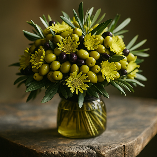 Paveikslas ant drobės - Alyvų puokštė