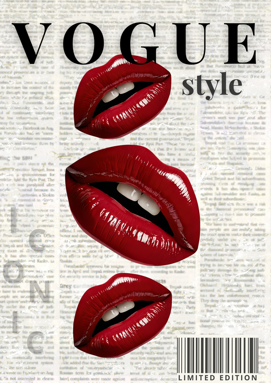 Plakatas - Vogue Style – Iconic Lips