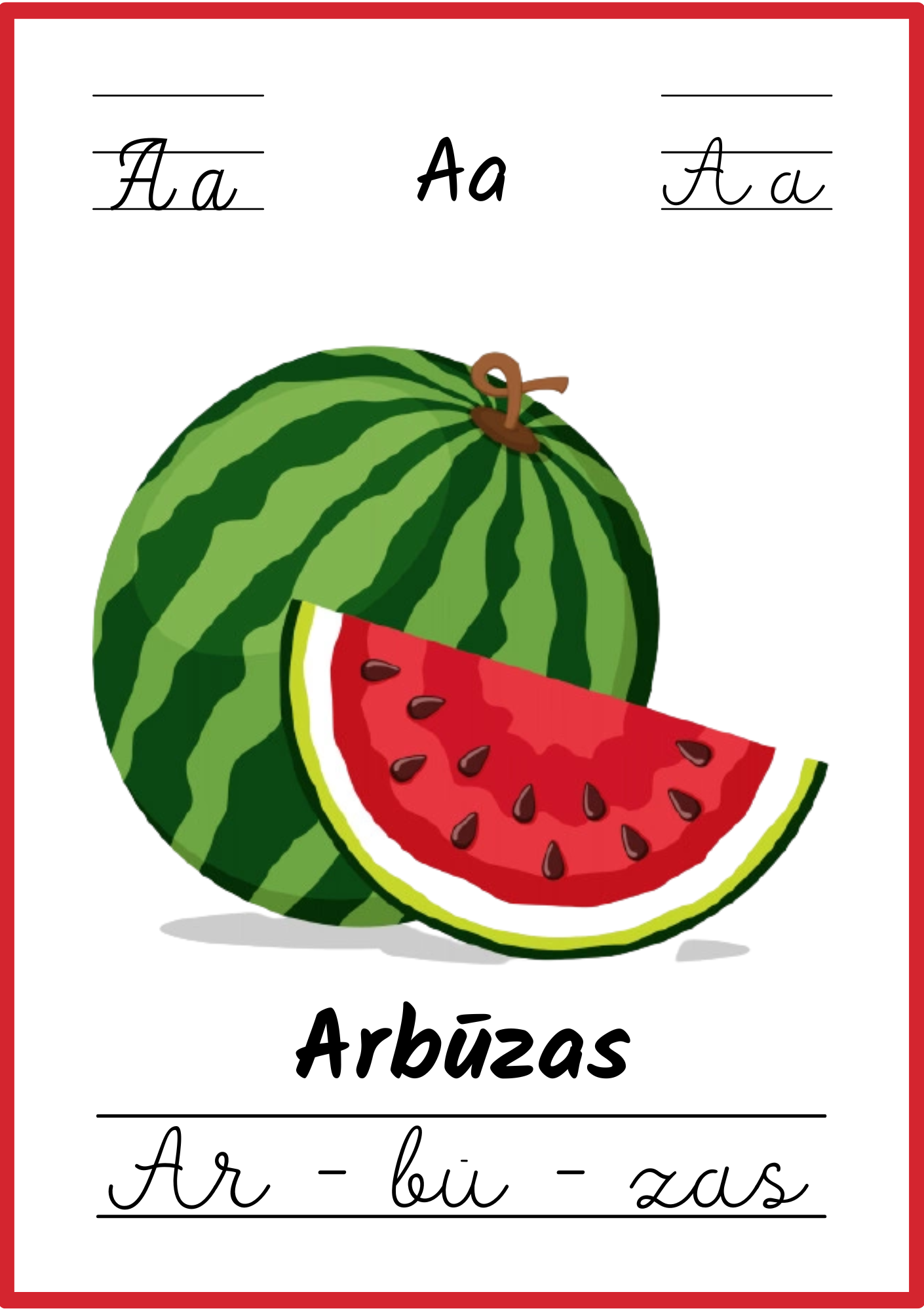 Linksmoji abėcėlė: mokomės skaityti - 32 plakatėlių rinkinys