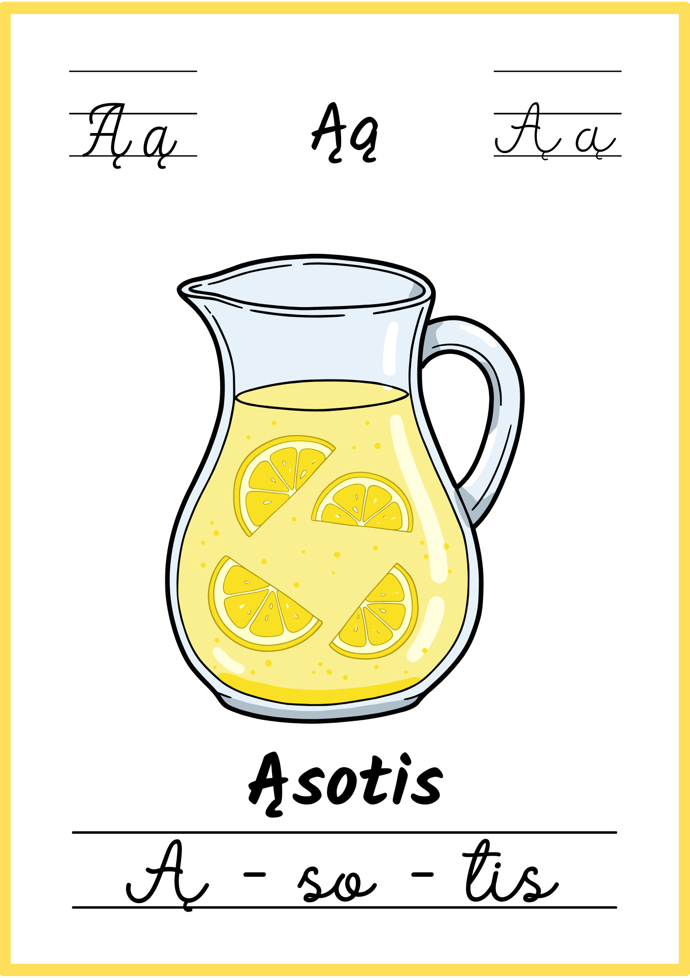 Linksmoji abėcėlė: mokomės skaityti - 32 plakatėlių rinkinys