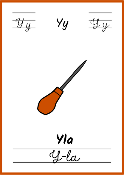 Linksmoji abėcėlė: mokomės skaityti - 32 plakatėlių rinkinys