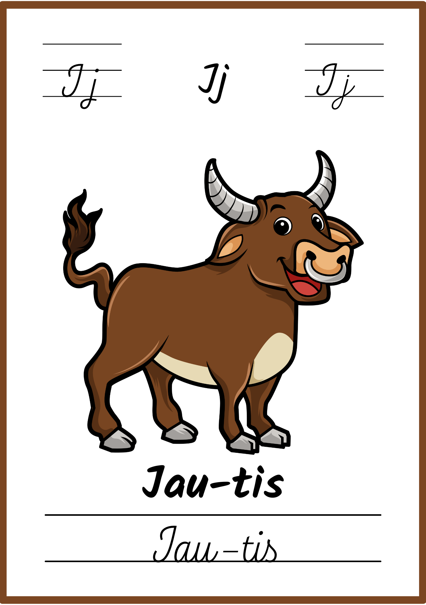 Linksmoji abėcėlė: mokomės skaityti - 32 plakatėlių rinkinys