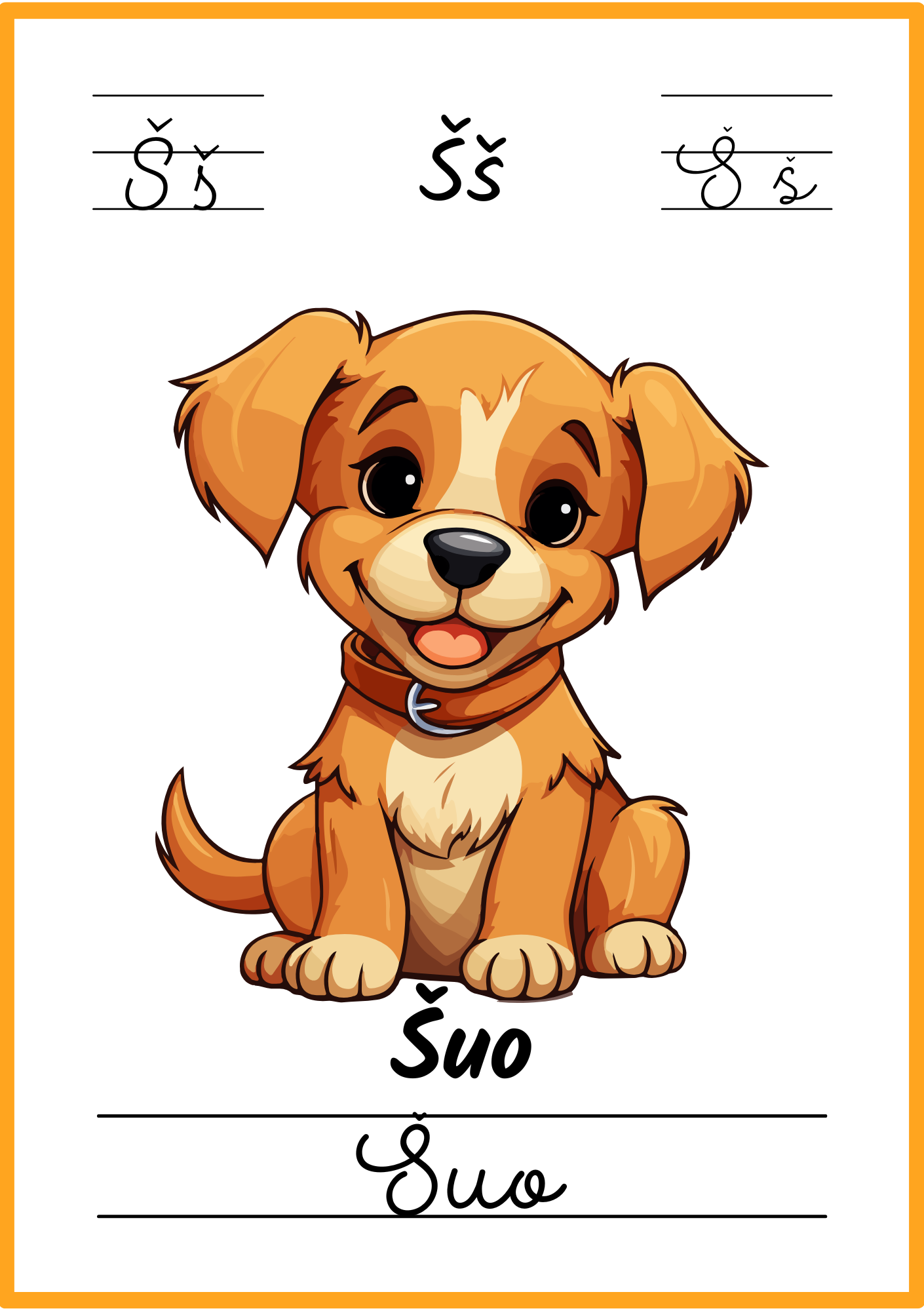 Linksmoji abėcėlė: mokomės skaityti - 32 plakatėlių rinkinys