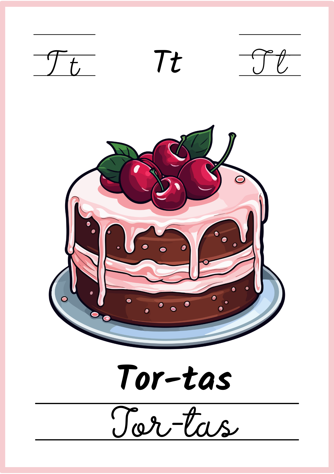 Linksmoji abėcėlė: mokomės skaityti - 32 plakatėlių rinkinys