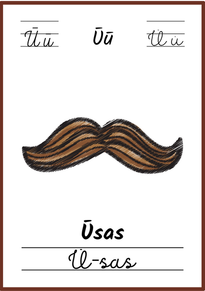 Linksmoji abėcėlė: mokomės skaityti - 32 plakatėlių rinkinys