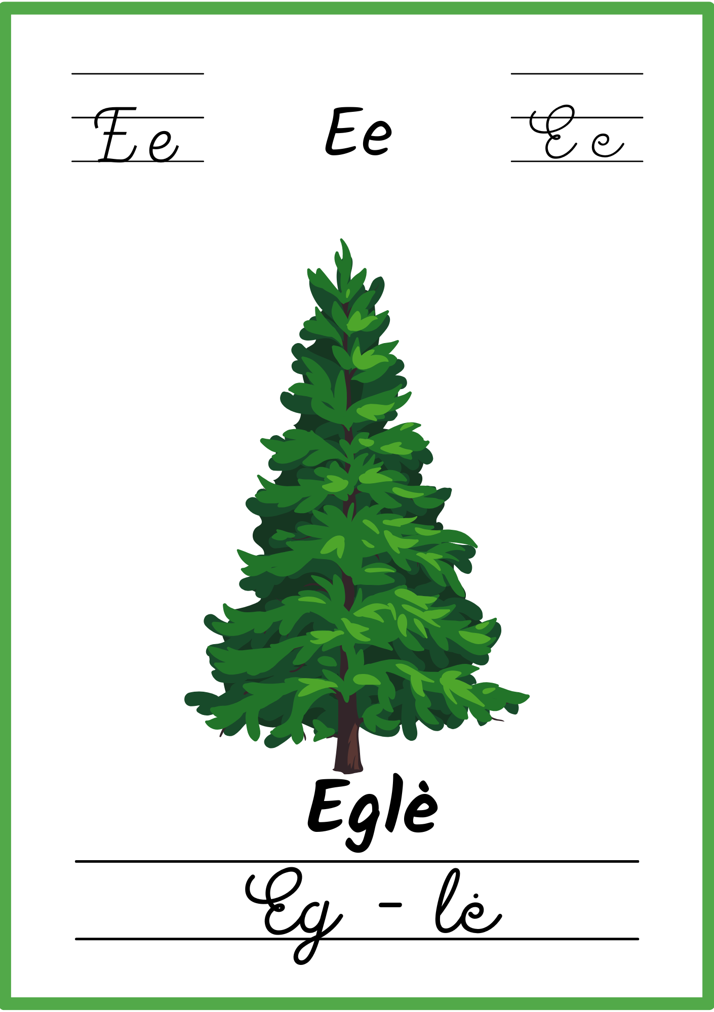 Linksmoji abėcėlė: mokomės skaityti - 32 plakatėlių rinkinys