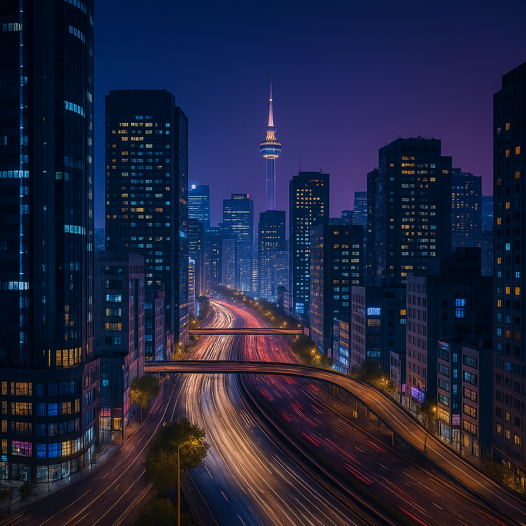 Paveikslas ant drobės - Nakties ritmu