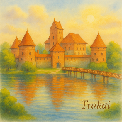 Paveikslas ant drobės - Trakai