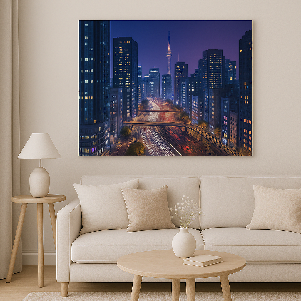 Paveikslas ant drobės - Nakties ritmu