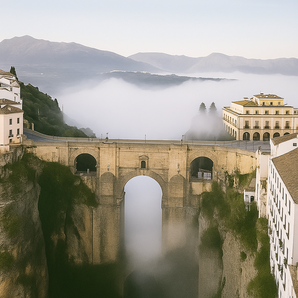 Paveikslas ant drobės - Ronda tylos slėnyje