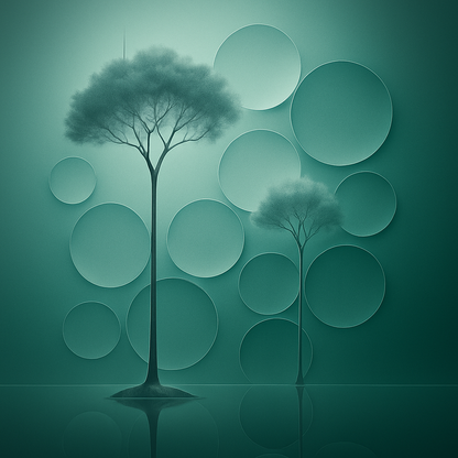 Paveikslas ant drobės - Smaragdinė tyla