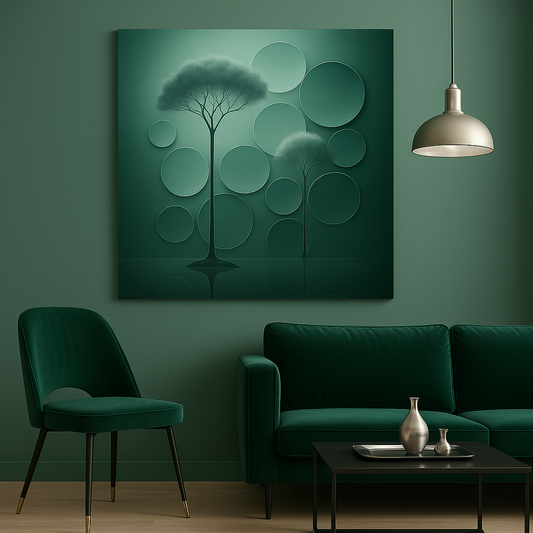 Paveikslas ant drobės - Smaragdinė tyla