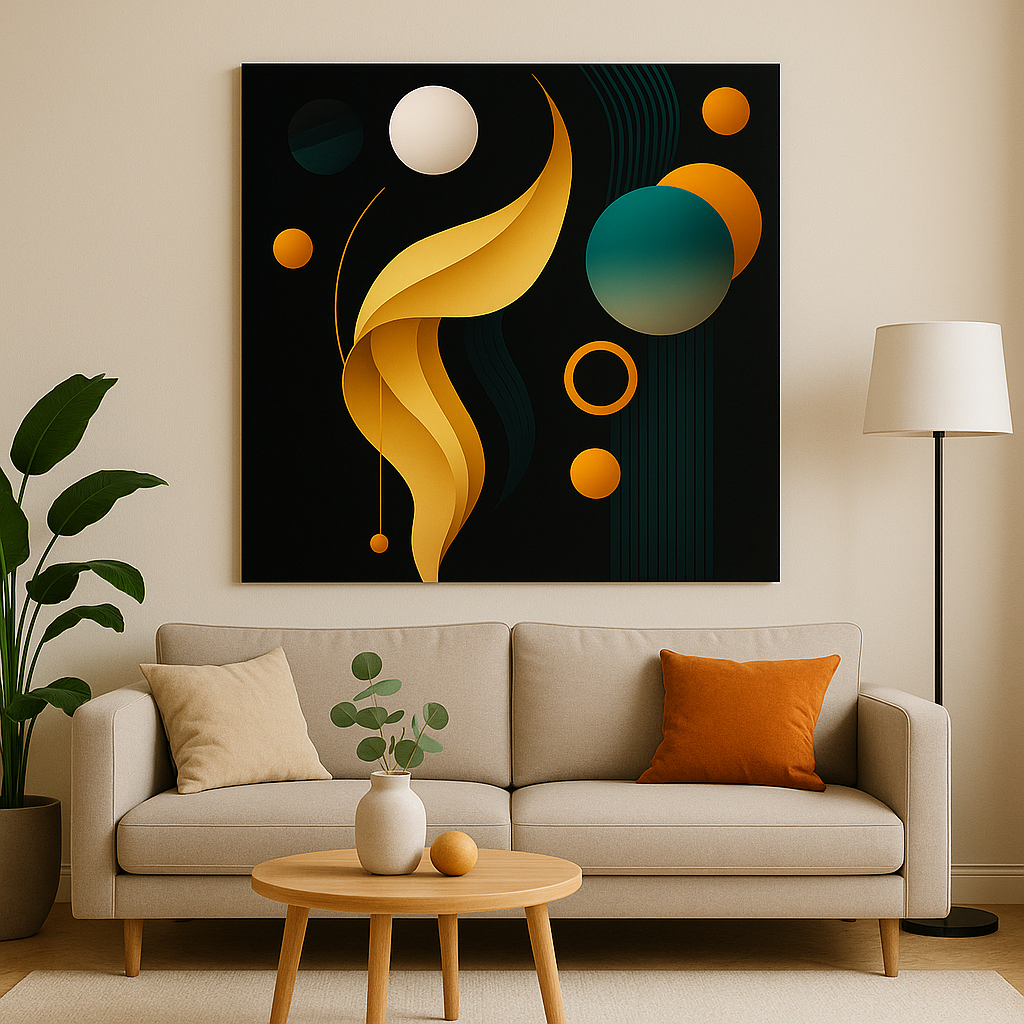 Paveikslas ant drobės -  Kosminė tėkmė