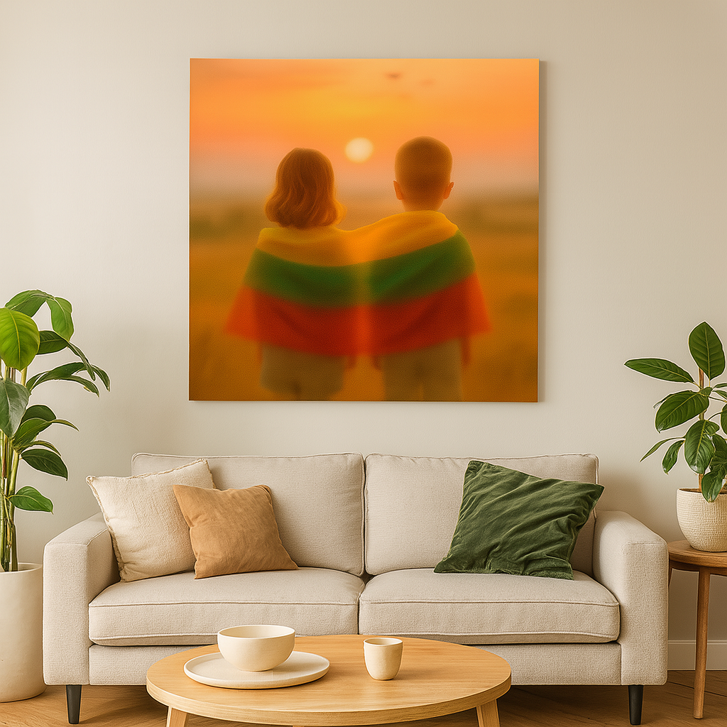 Paveikslas ant drobės - Tėvynė rūke