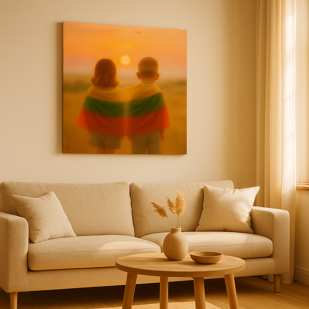 Paveikslas ant drobės - Tėvynė rūke