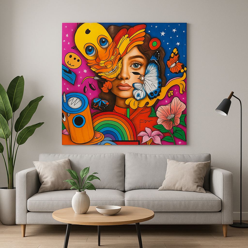 Paveikslas ant drobės - Įkvėpimo sprogimas