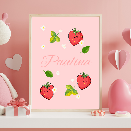 Plakatas - Saldžios braškės