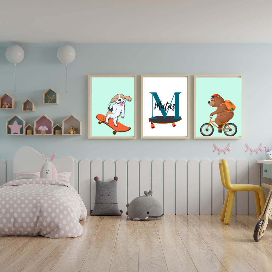 Skubu į nuotykį – trijų plakatų rinkinys