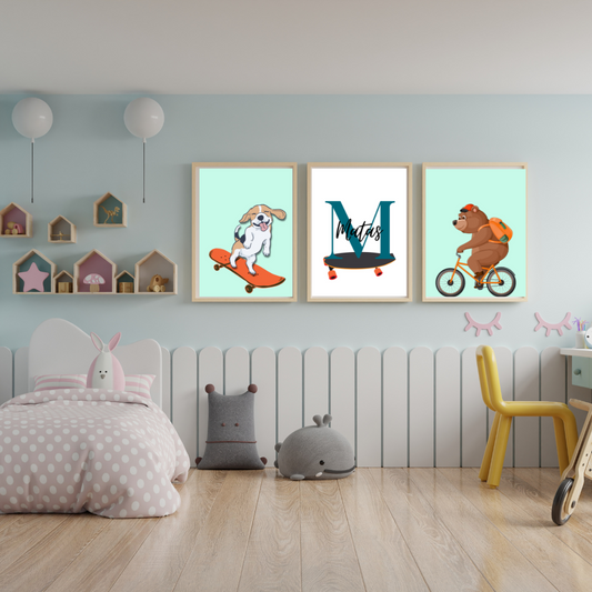 Skubu į nuotykį – trijų plakatų rinkinys