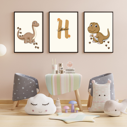 Draugystė su dinozaurais  – trijų plakatų rinkinys