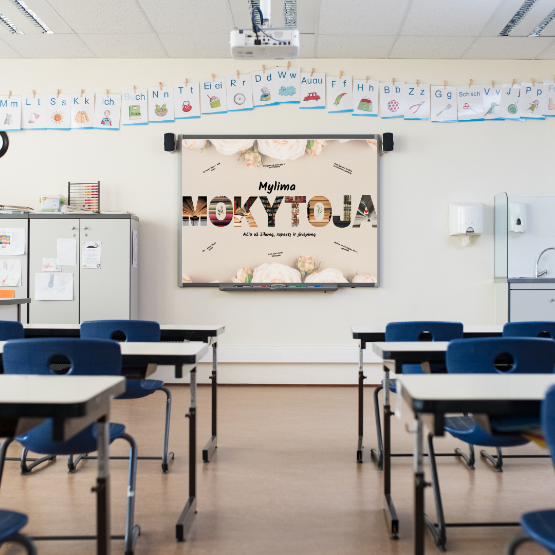 Plakatas - Mylima Mokytoja