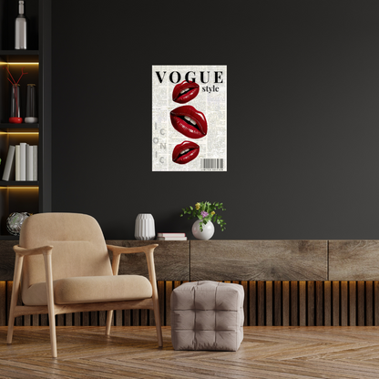Plakatas - Vogue Style – Iconic Lips