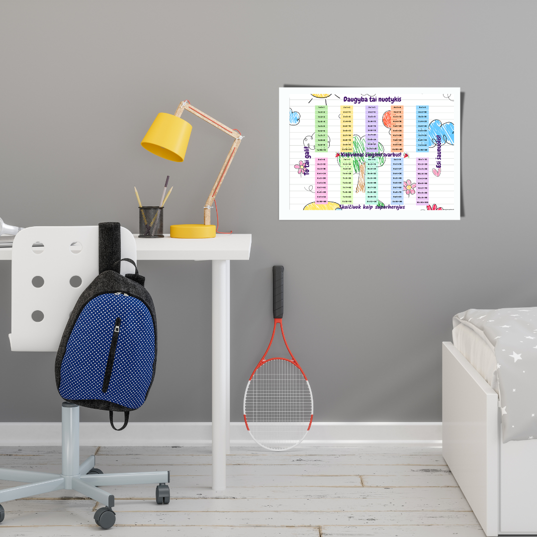 Plakatas - Daugybos herojai