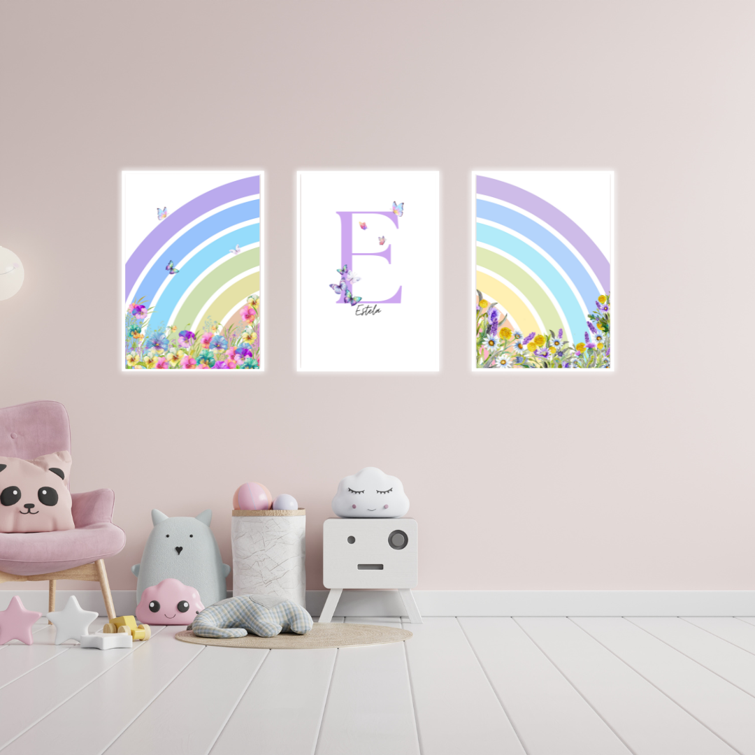 Vaivorykštės pasaka - trijų plakatų rinkinys