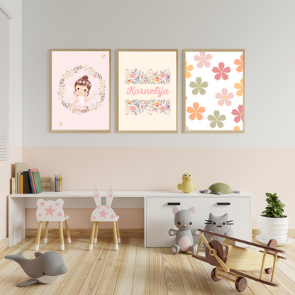 Spalvoti sapniukai – trijų plakatų rinkinys