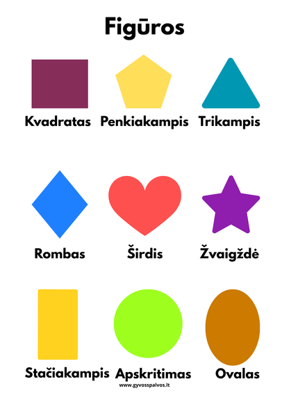 Spalvoti mokslų draugai – aštuonių plakatų rinkinys